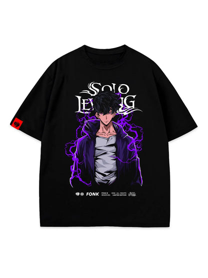 ⚔️ Arise, Shadow Monarch – Solo Leveling Premium Tee