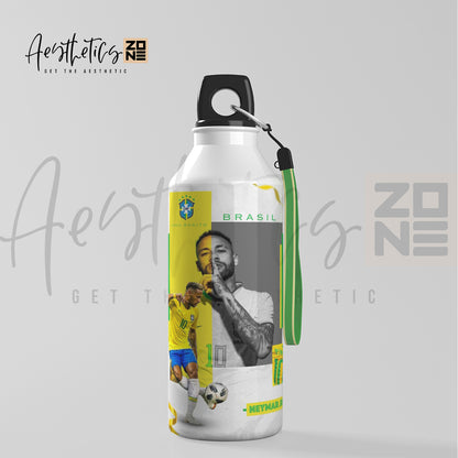 Neymar Brazil Theme Aluminum Sports Water Bottle
