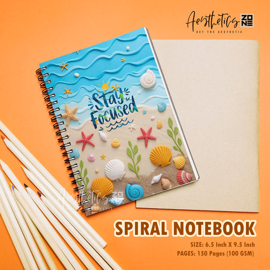 Stay Focused Notebook – Calm Mind, Clear Goals