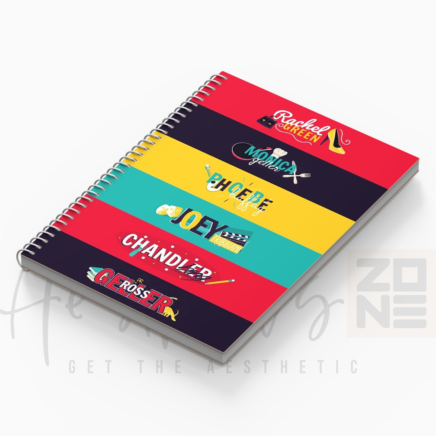 Friends Character Name Aesthetic Notepad