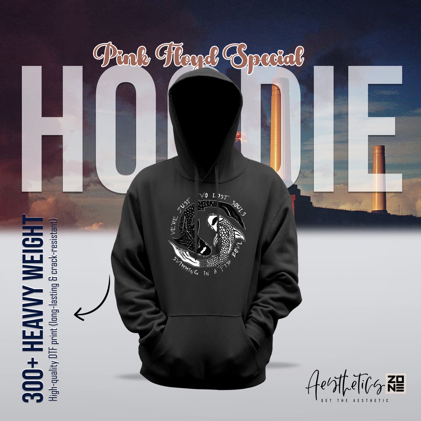 wo Lost Souls in a Fish Bowl Hoodie