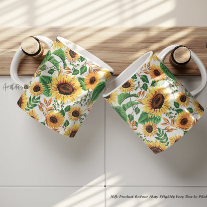 🌻 Sunny Sips – Sunflower Design Mug