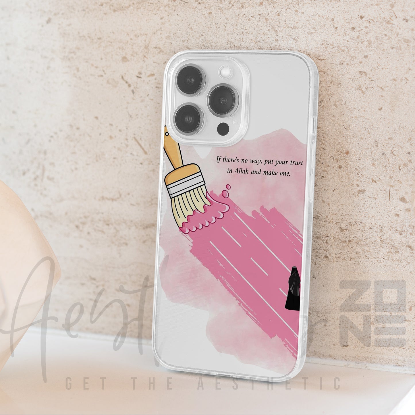 Trust Allah & Create Your Way — Artistic Transparent Case