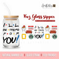 Iconic FRIENDS Quote Glass Can – I’ll Be There for You
