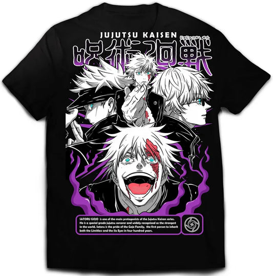 🌀 Cursed Energy Unleashed – Jujutsu Kaisen Premium Tee