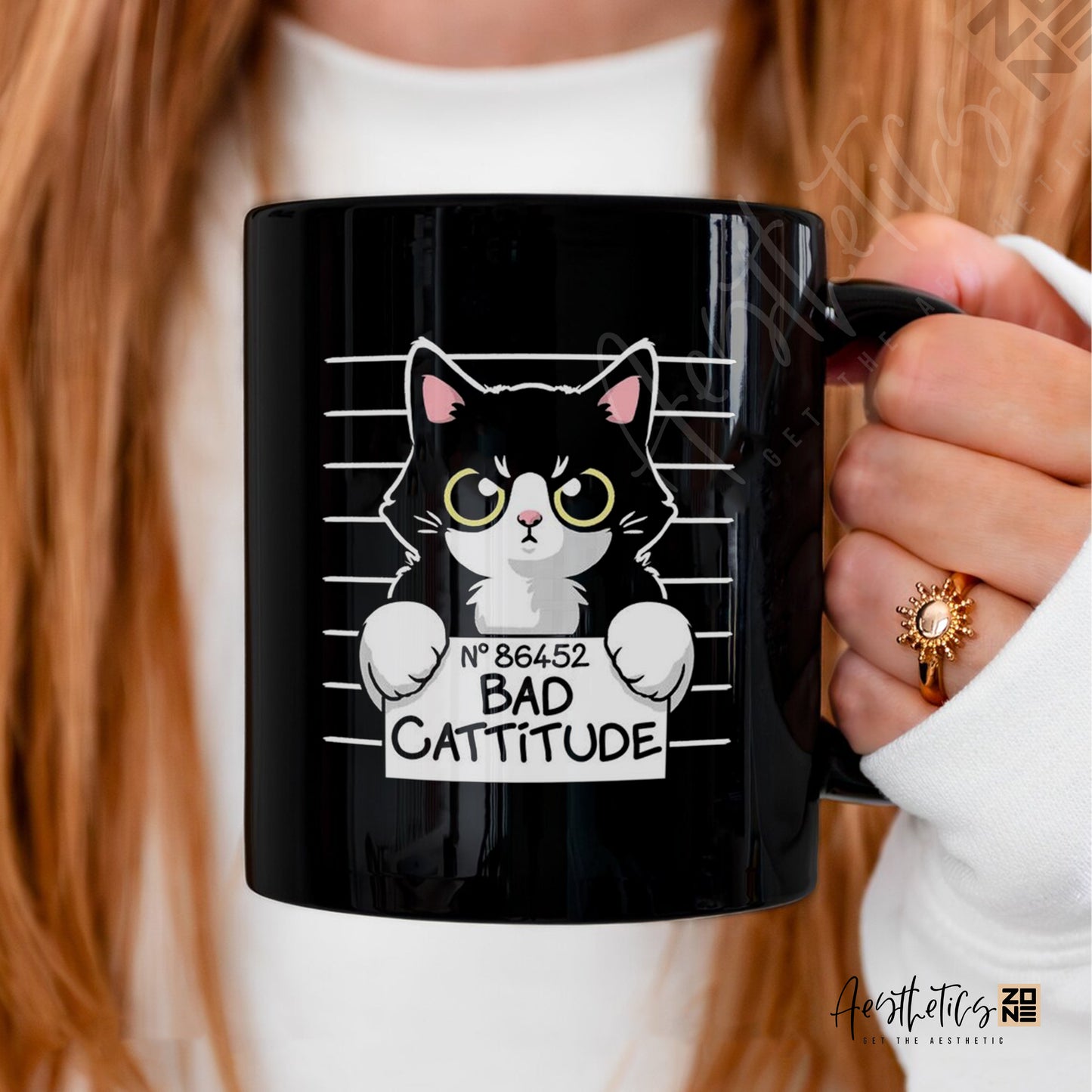 😼 Bad Cattitude – Sassy Cat Mug