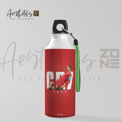 Cristiano Ronaldo Portugal Red Jersey Edition Aluminum Sports Water Bottle