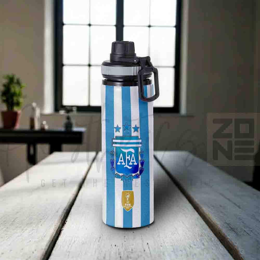 Argentina AFA Crest Blue & White Stripe Edition Sports Water Bottle