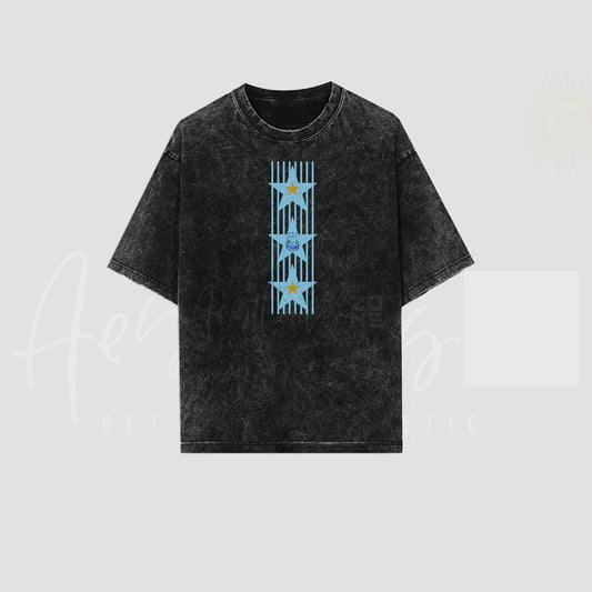 Argentina Three Stars Classic Stripe Tee