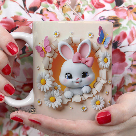 🐇 3D Bunny Mug – Sip Sweetness Daily