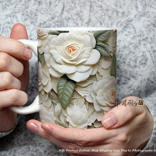 🌹 Bloom in 3D – Roses Floral Mug Edition