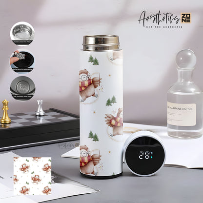 Adorable Owl Design Smart Temperature Bottle – Perfect Gift