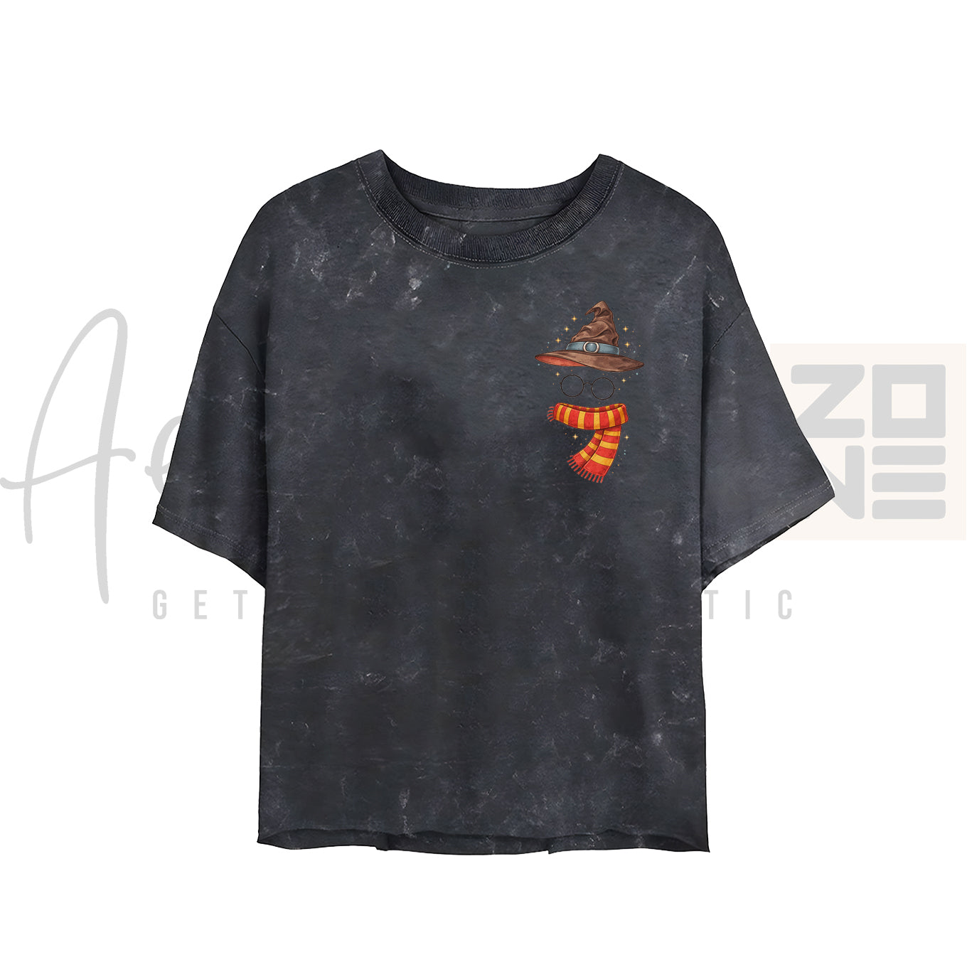 Wizard Vibes – Magic Hat & Scarf Tee