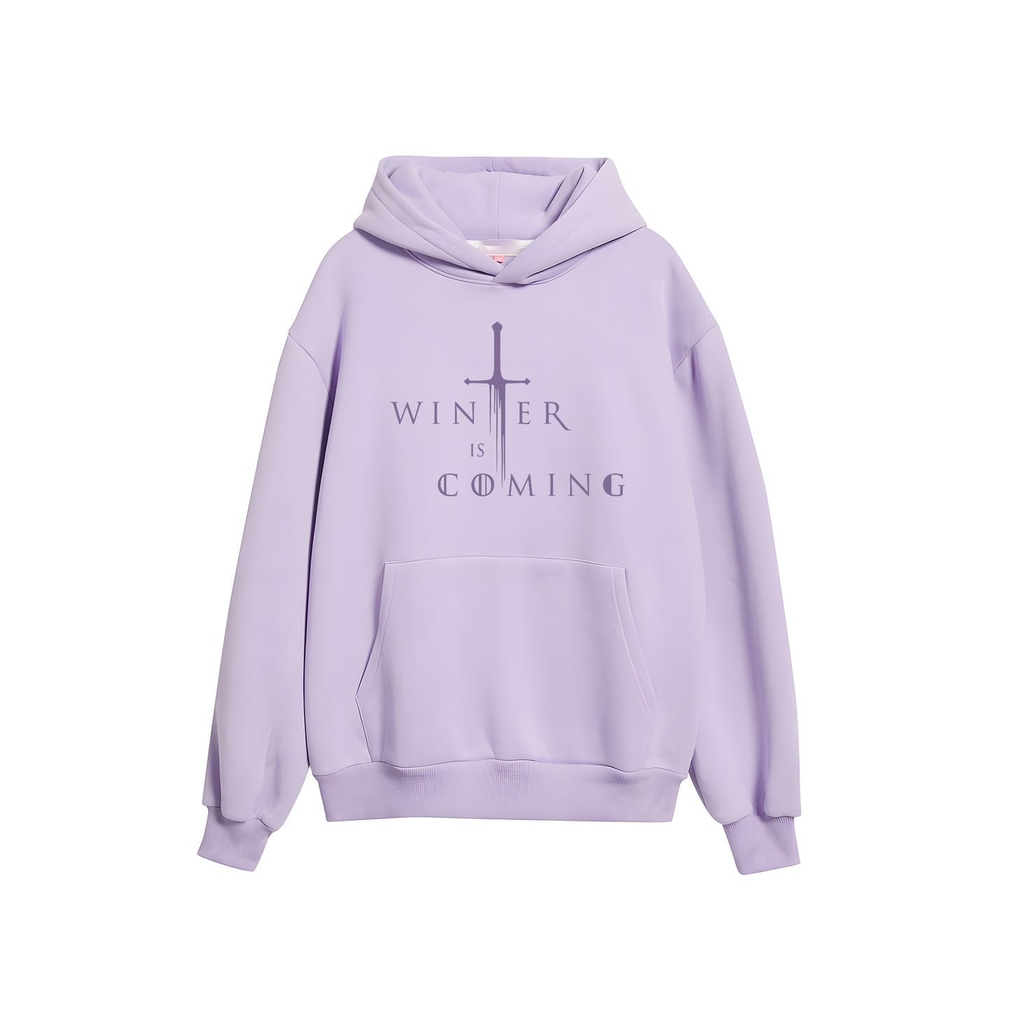 Lavender “Winter Is Coming” Hoodie – Cozy Stark Edition