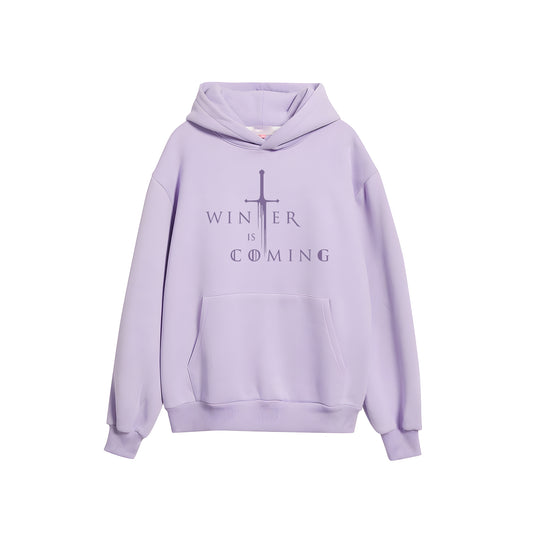 Lavender “Winter Is Coming” Hoodie – Cozy Stark Edition