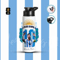 Lionel Messi Minimal Aesthetic Edition Aluminum Sports Water Bottle