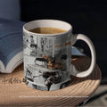 Sip Beyond the Walls – AOT Themed Black Glossy Mug