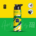Seleção Brazil Football Edition Aluminum Sports Water Bottle