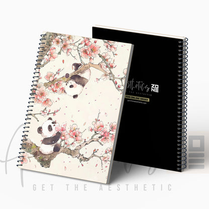 Cute Panda Aesthetic design Notepad