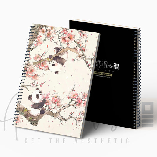 Cute Panda Aesthetic design Notepad