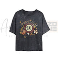 “All Aboard – Platform 9¾ Acid Wash Tee”