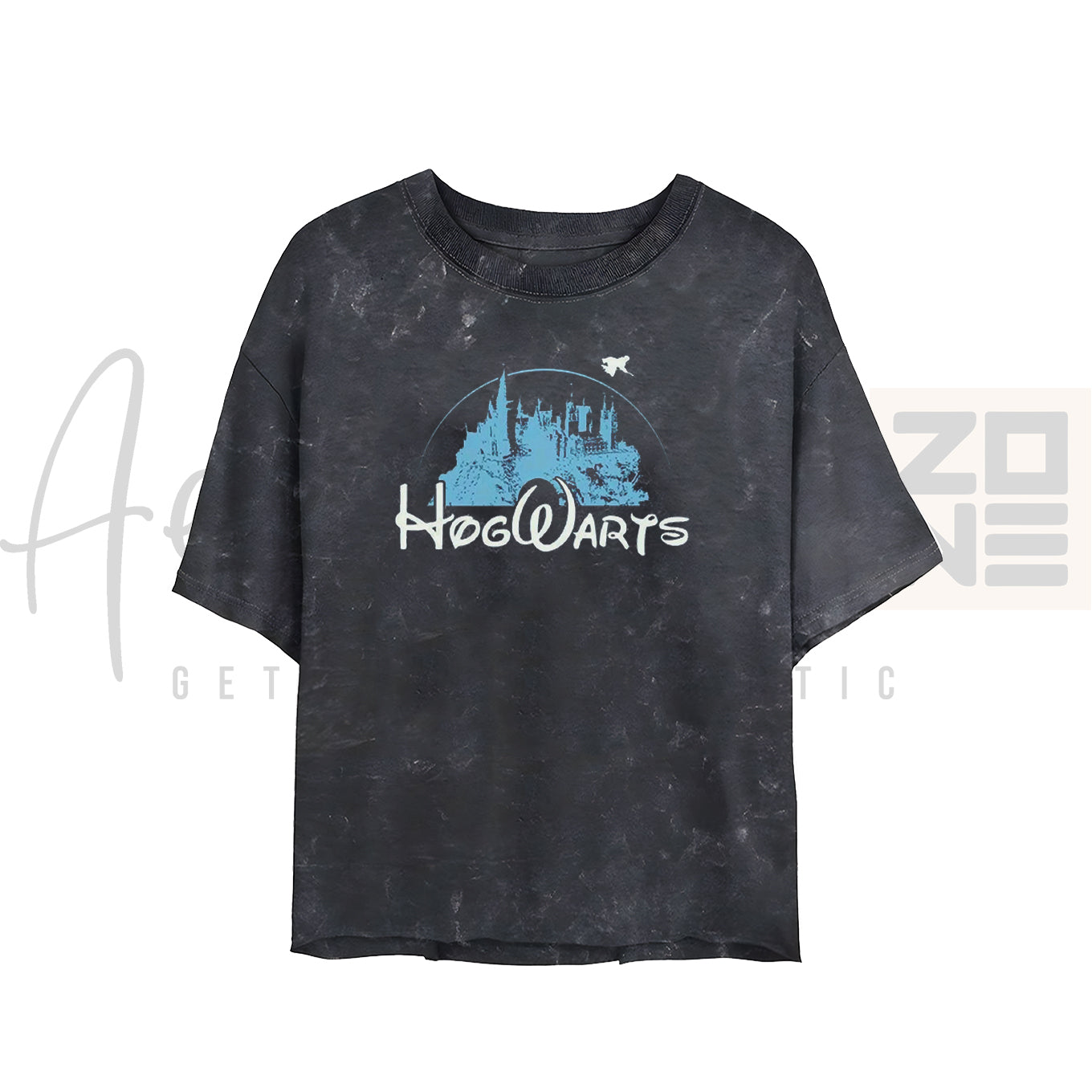 “Hogwarts Magic – Text & Vector Acid Wash Tee”