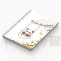 Panda Rolling on Tree Notepad