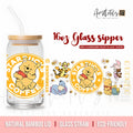 Adorable Pooh Bear Design Glass Can