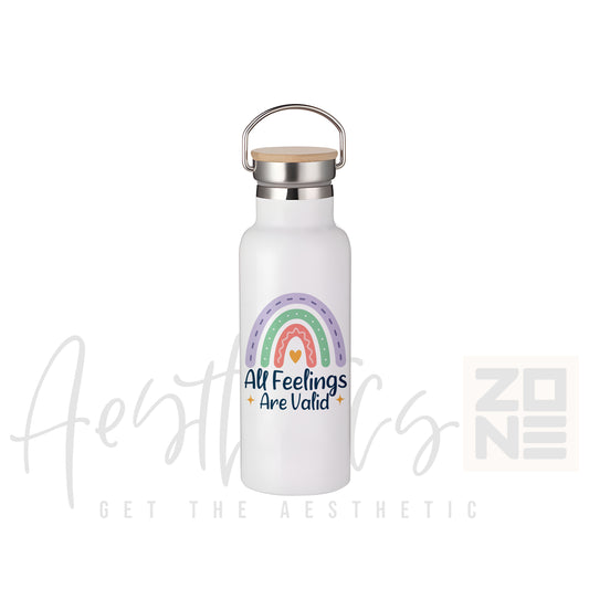 🌈 All Feelings Are Valid — Pride & Positivity Bottle