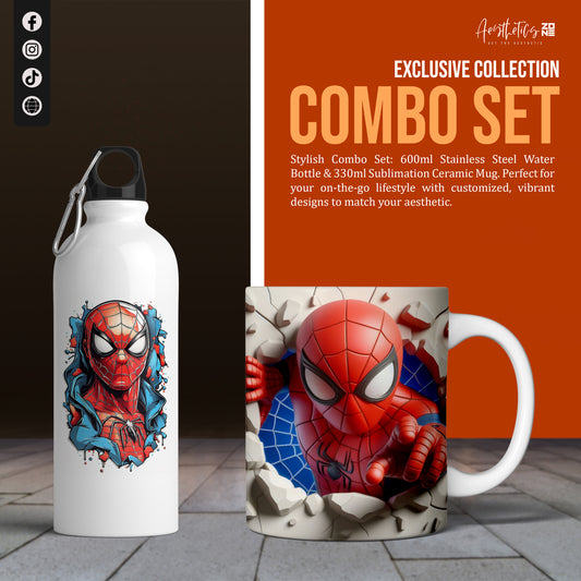 Swing into Action – Spider-Man 3D Mug & Bottle Combo