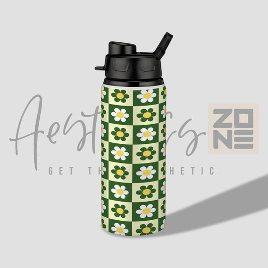 Bloom in Every Sip – Daisy Floral Bottle