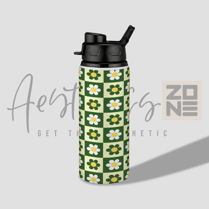 Bloom in Every Sip – Daisy Floral Bottle