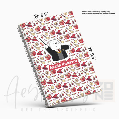 Avada Kedavra Cartoon Wizard Notepad