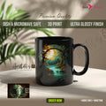 Fantasy Art Black Glossy Mug