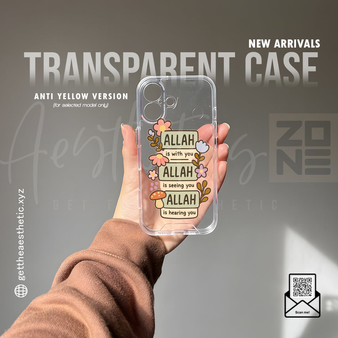 Divine Reminder — Allah Is Always With You Transparent Case