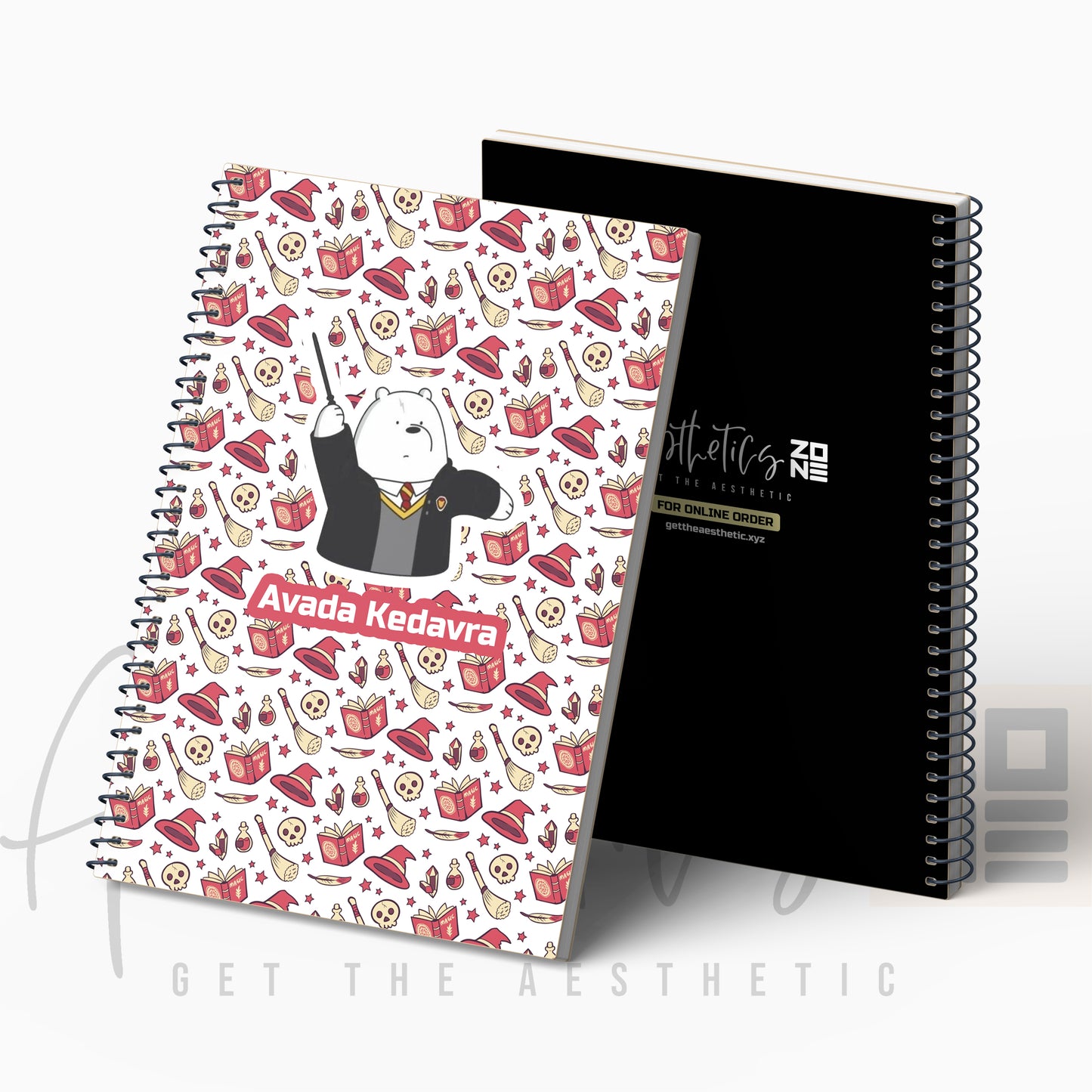 Avada Kedavra Cartoon Wizard Notepad