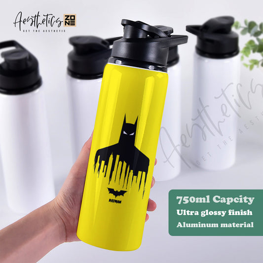 Bold & Bright – Batman on Yellow Water Bottle