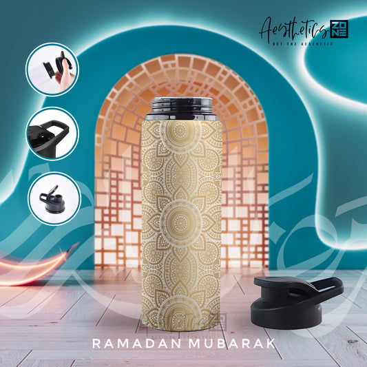 Elegant Islamic Floral Gold Pattern – Aesthetic Faith-Inspired