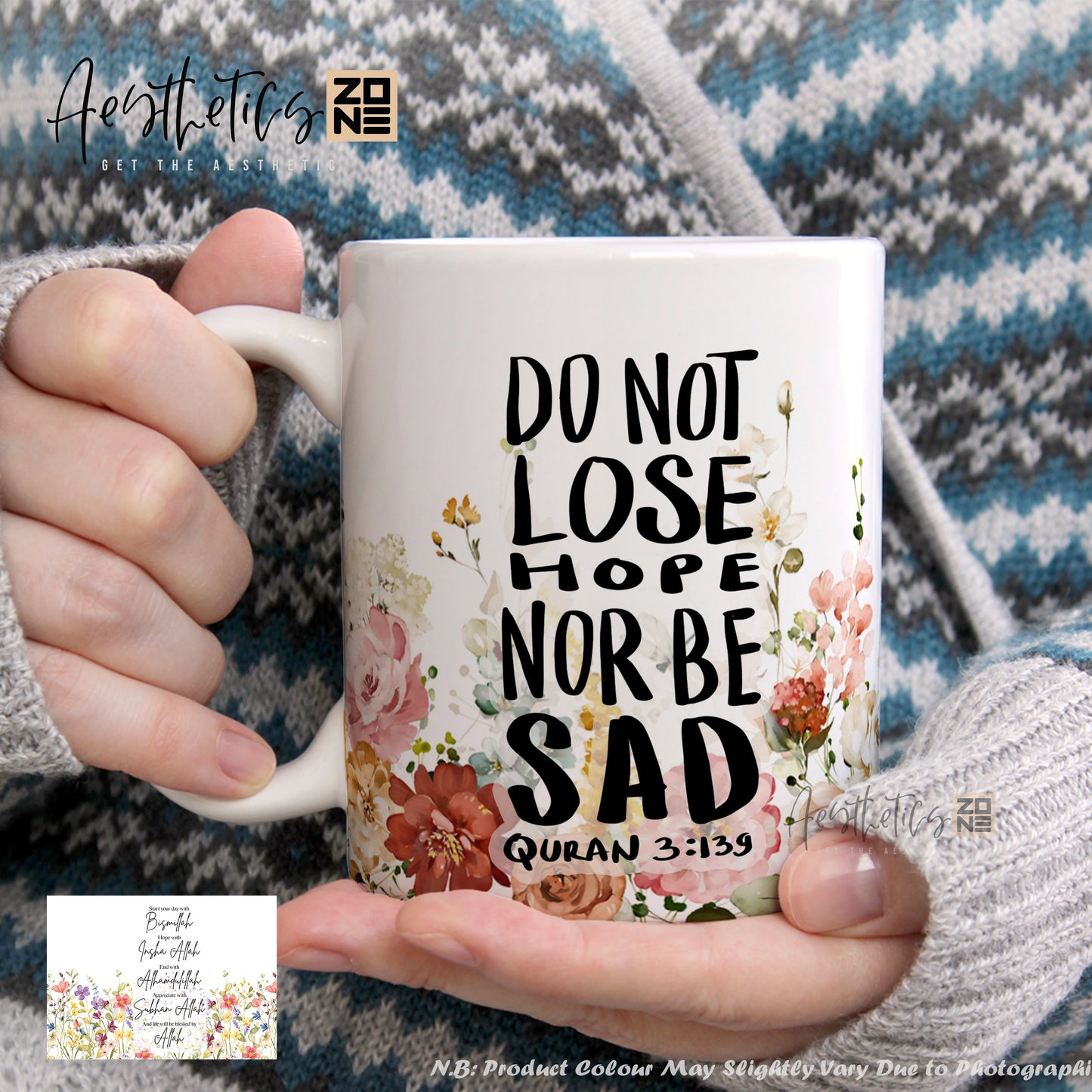 🌈 Do Not Lose Hope, Nor Be Sad – Sip Strength & Positivity
