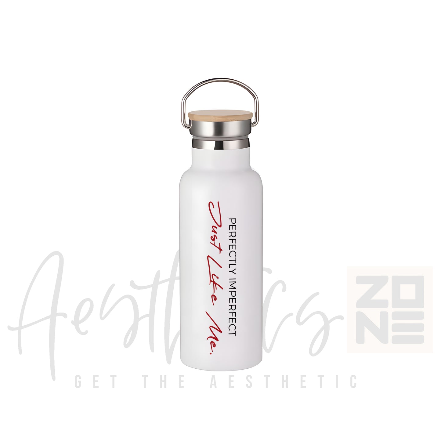 💫 Perfectly Imperfect — Just Like Me Thermal wooden lid Bottle