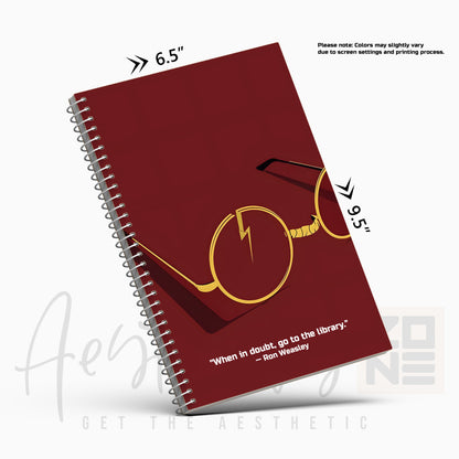 When in Doubt Go to the Library Notepad – Book Lover’s Journal