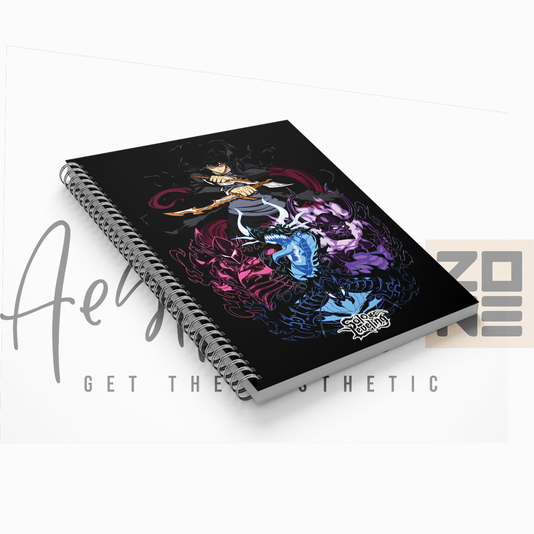 Solo Leveling Spiral Notebook – Level Up Your Notes