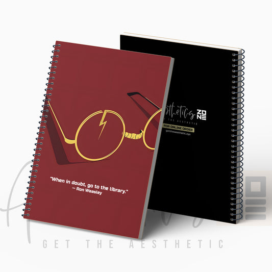 When in Doubt Go to the Library Notepad – Book Lover’s Journal