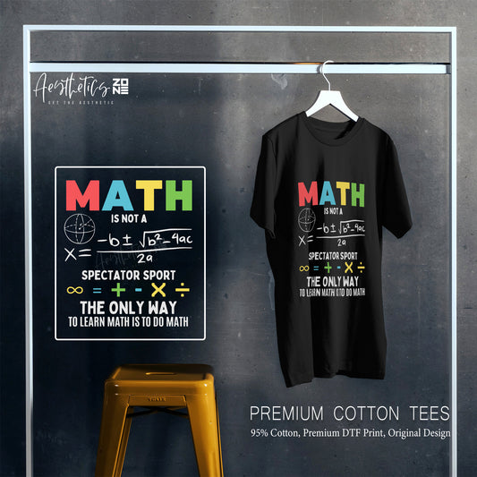 Back to School Math Graphic T-Shirt – Fun & Smart Design
