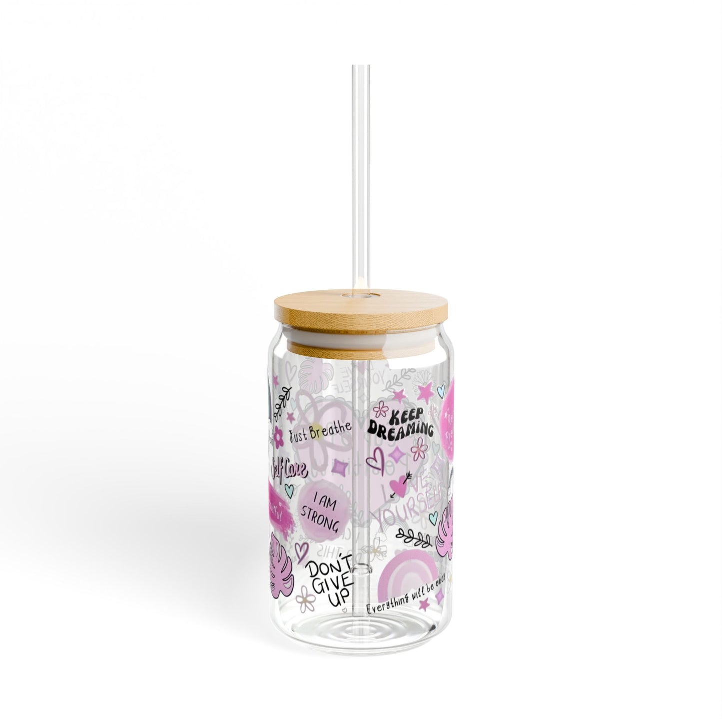 Cup of positivity Glass cup