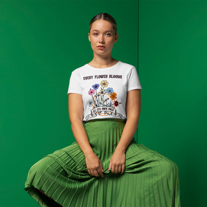 Bloom in Your Time – Inspirational Floral Tee