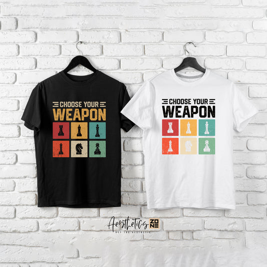 Choose Your Weapon – Fun Cheese Lover T-Shirt