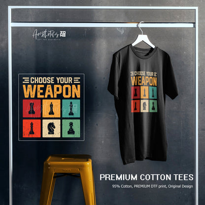Choose Your Weapon – Fun Cheese Lover T-Shirt