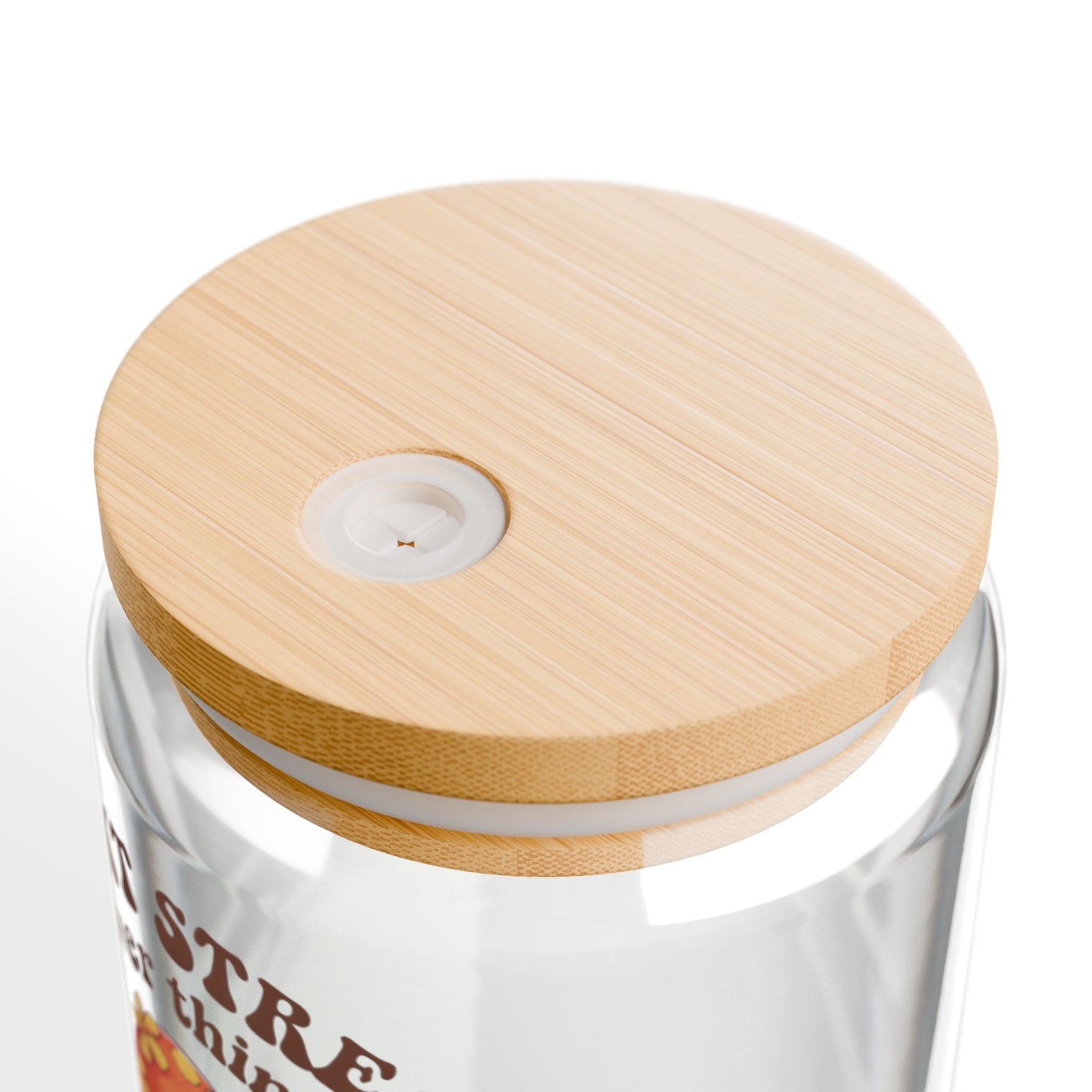 Don't stress over things daily positive design clear glass cup