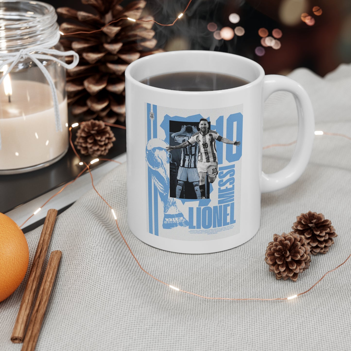 Lionel Messi World Cup Glory Mug